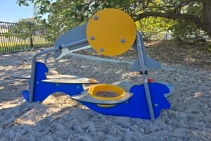 Sand play area at Pelican Park.
