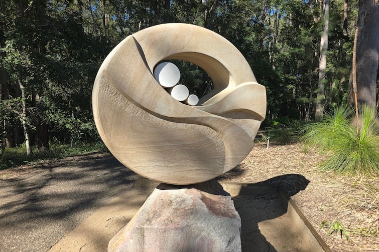 Sculpture at Maroochy Bushland Botanic Garden.