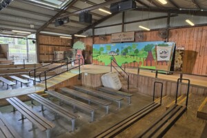 Shearing shed at Paradise Country.
