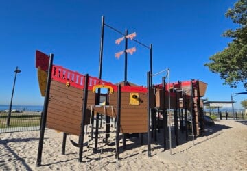Ship play fort at Pelican Park.