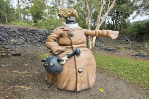 Shaun the sheep characters at Paradise Country.