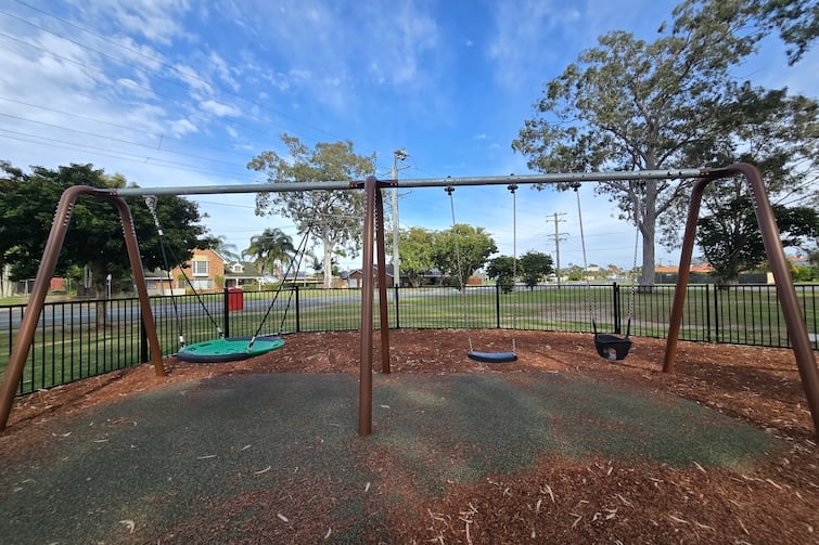 Owen Park in Scarborough swings