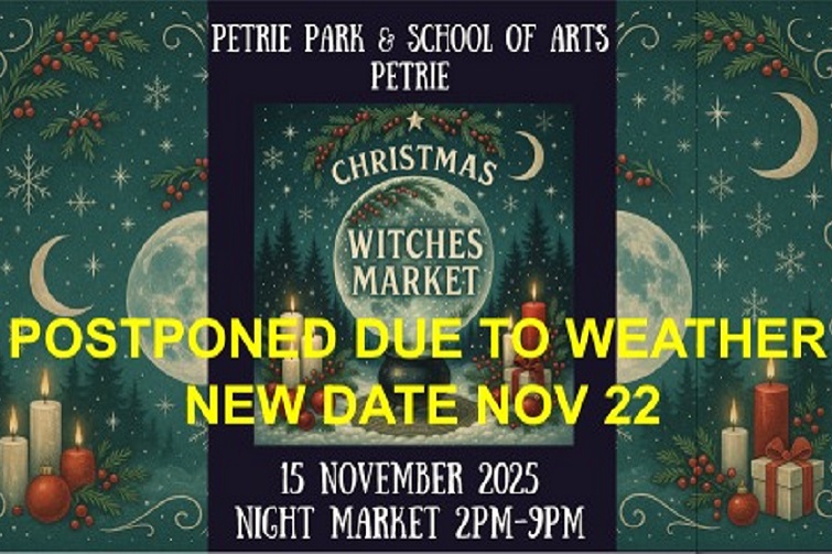 Witches Christmas Market @ Petrie Postponed