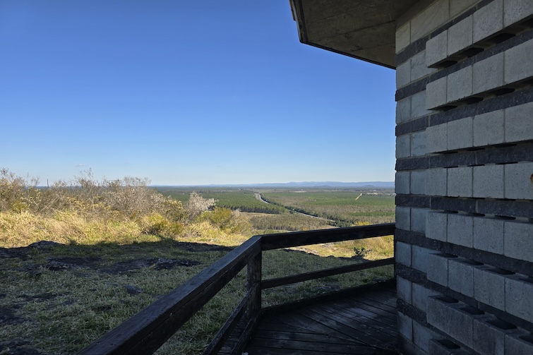 View from the bottom of Wild Horse Mountain Lookout.