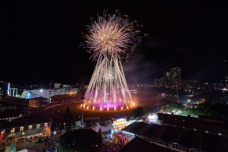 Fireworks at the 2024 Ekka.
