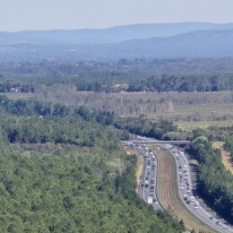 The Bruce Highway view from Wild Horse Mountain Lookout.