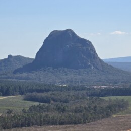 View of a mountain from Wild Horse Mountain Lookout.