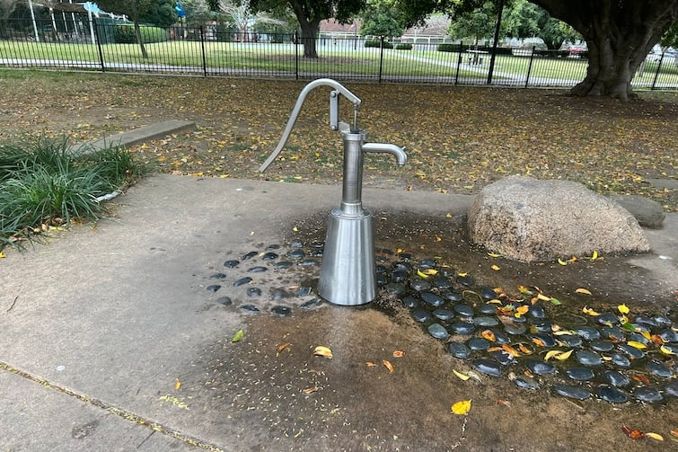 Water pump at Ascot Park.