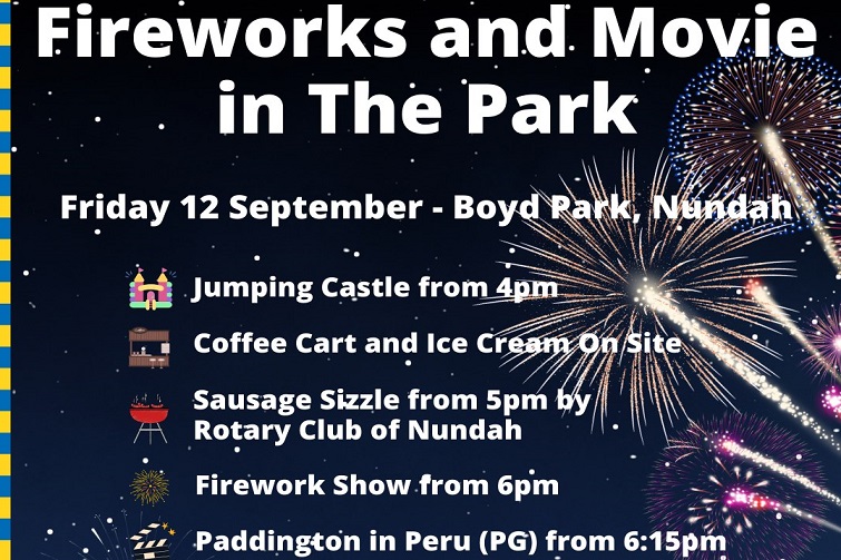 Fireworks and Movie in The Park @ Nundah