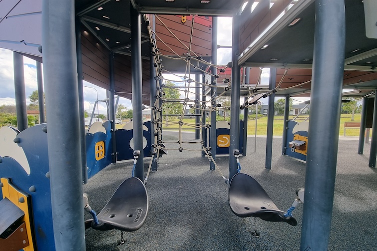 Two small hammocks at Flagstone Pirate Park.