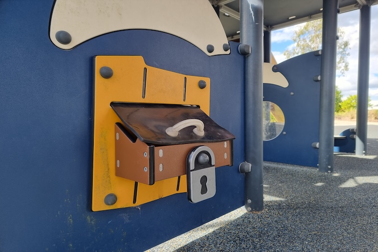 Treasure chest at Flagstone Pirate Park.
