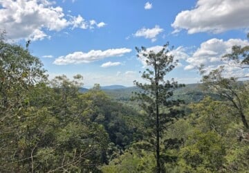 View from Falls Lookout at D'Aguilar National Park at Mt Mee.