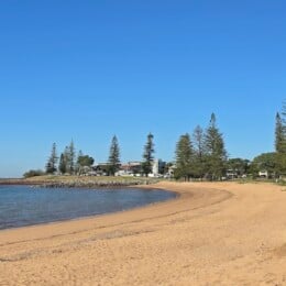 Water front outside at Scarborough Beach Park.
