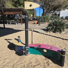 Sand play at Scarborough Beach Park.