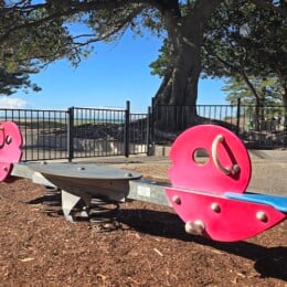 Seesaw at Scarborough Beach Park.