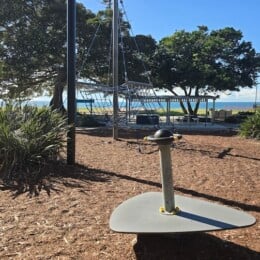 Spinning equipment at Scarborough Beach Park.