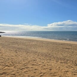 Beach outside Scarborough Beach Park.
