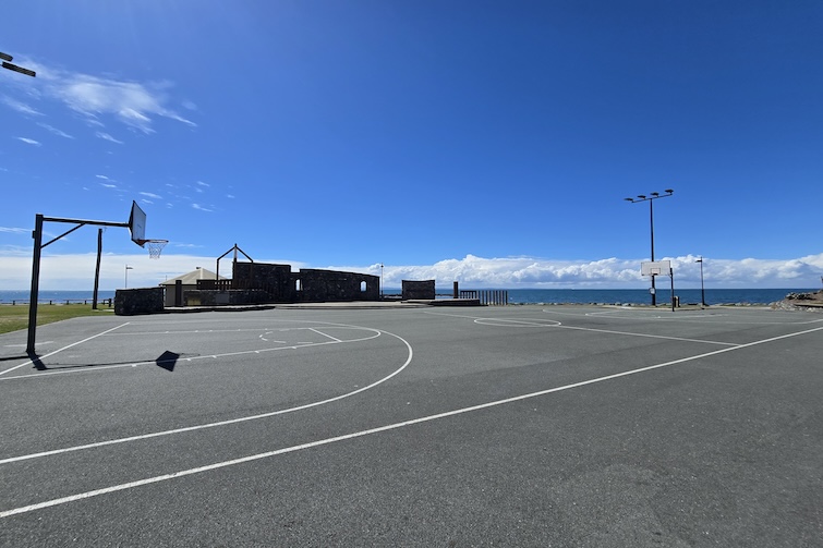 Basketball court near Settlement Cove Lagoon in Redcliffe.