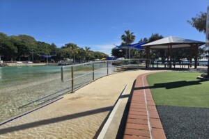 Ramp access at Settlement Cove Lagoon in Redcliffe.