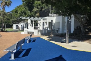 Toilet and shower facilities at Settlement Cove Lagoon in Redcliffe.