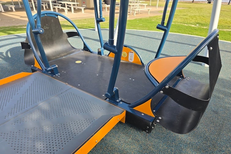 Close up of We-go-swing at Crockatt Park.