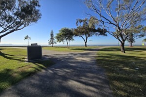 Pathways by the waterfront at Decker Park.