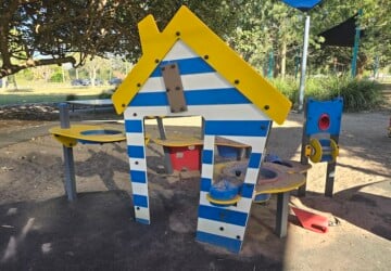 Sand play at Decker Park.