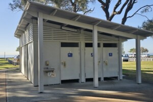 Public toilet facilities at Decker Park.