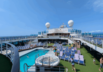 Carnival cruise Carnival Encounter Lido Pool Deck.