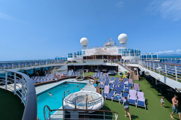 Carnival cruise Carnival Encounter Lido Pool Deck.