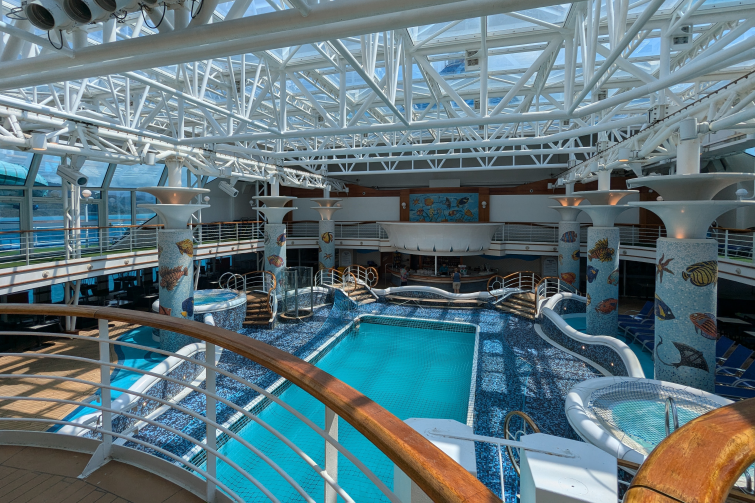 Carnival Cruise Encounter family pool deck.