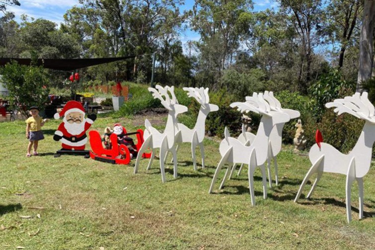 Ewe Nique Hobby Farm Morning with Santa