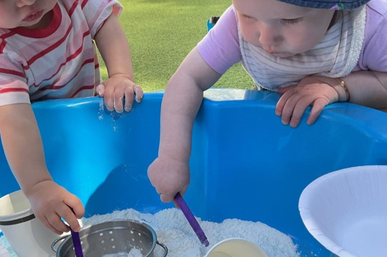 Expeditions Early Learning Journey Raceview sand play.