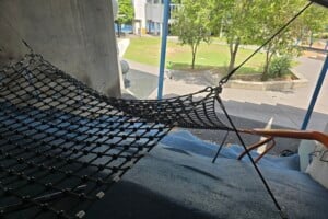 Climbing net at Frew Park.