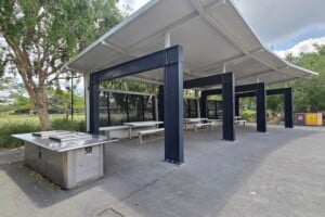 BBQ and picnic facilities at Frew Park.