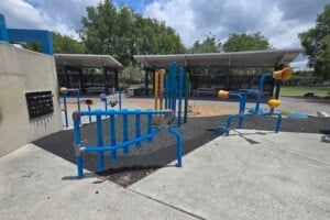 Pipes for playing at Frew Park.