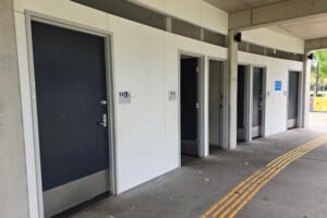 Toilet facilties at Frew Park.