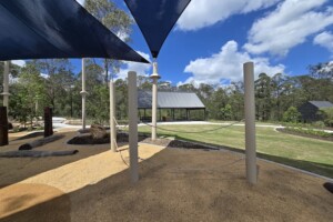 Rope obstacle course at Glider Park in Morayfield.