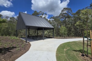 Picnic shelter at Glider Park in Morayfield.