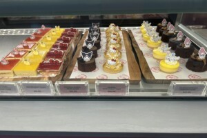 Cakes at Hello Kitty and Friends Cafe on the Gold Coast.