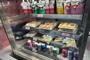 Grab and Go food and drinks at Hello Kitty and Friends Cafe on the Gold Coast.