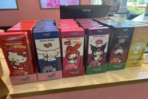 Packets of Choco sticks at Hello Kitty and Friends Cafe on the Gold Coast.