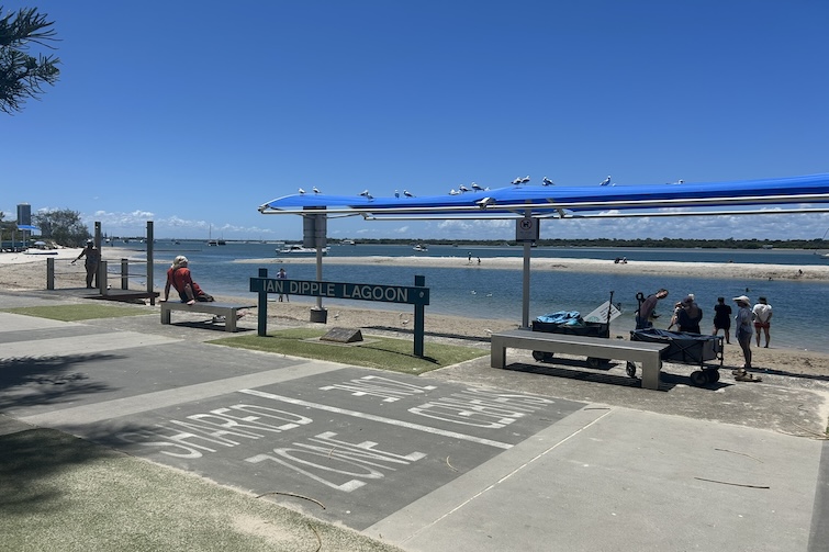 Shared pathways at Ian Dipple Lagoon.