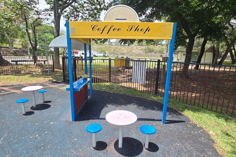 Play coffee shop front at Milton Park.