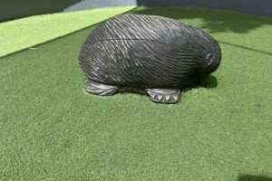 Echidna sculpture at The Backyard at Westfield Coomera.