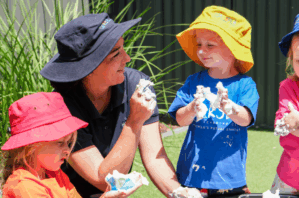 Marsden Early Learning Centre outdoor foam play.