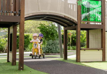 The Boulevard Early Learning Centre Mt Warren Park outdoor play.