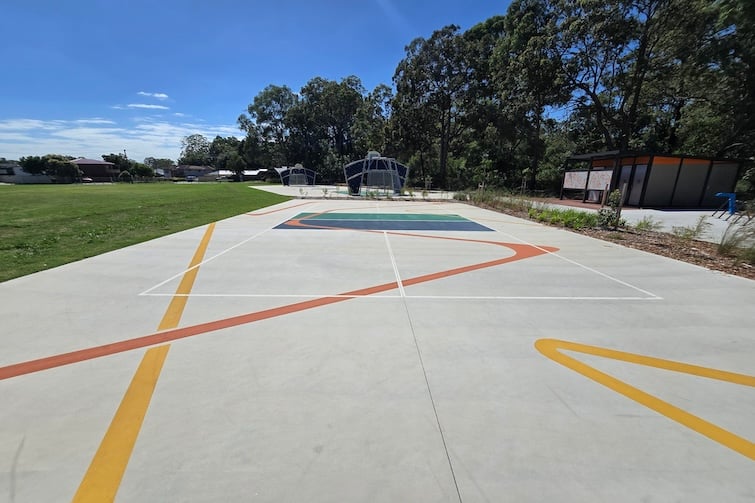 Pickleball court at John Bray Park.