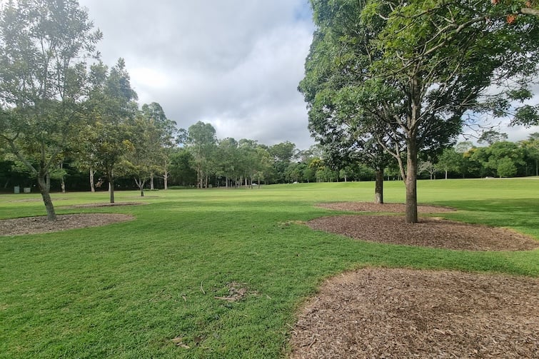 Grassy area at Rocks Riverside Park.