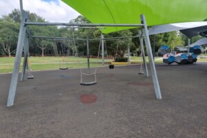 Five-way swings at Rocks Riverside Park.